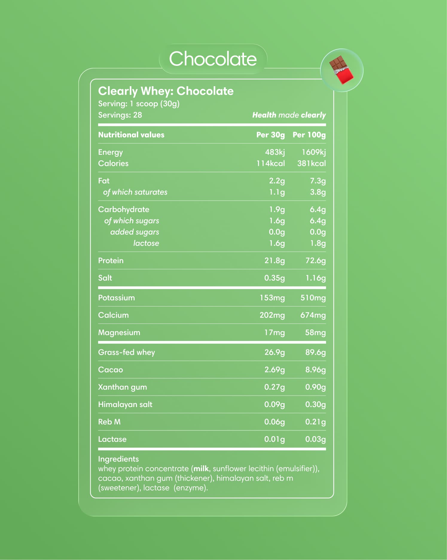  Clearly - Grass-fed Whey