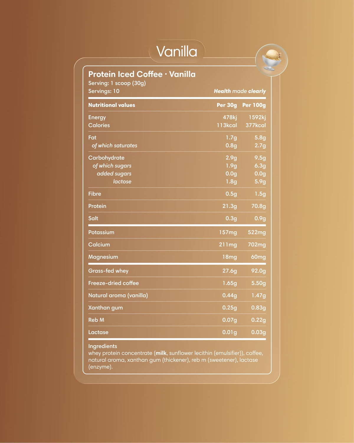 Caffè freddo proteico